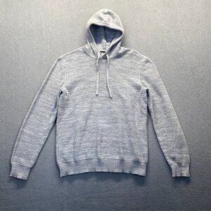 Sun + Stone Men's Gray Marled Hooded Pullover Sweater Size M